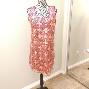 Buttons Pink shiny sequin dress